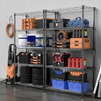 M MZG 1250 lbs Storage Shelving Utility Shelving Unit 5-Tier Utility Shelving - Image 7