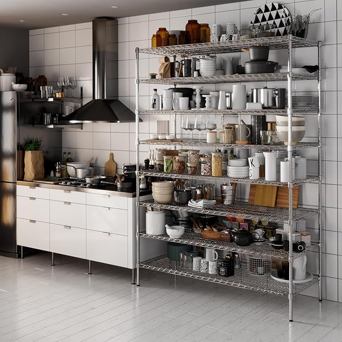 Regal Altair 24" Deep x 60" Wide x 86" Height Wire Shelving Kit | 8-Tier | NSF - Image 6
