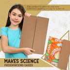 White Tri-Fold Presentation Board 28" X 40" Display Exhibition Board - Image 3