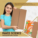 White Tri-Fold Presentation Board 28" X 40" Corrugated Tabletop Display - Image 5