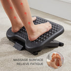 huanuo adjustable foot rest for under desk with, close-up detail