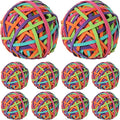 CYEAH 10PCS Colorful Rubber Band Ball, Stationery Holder Band Loops by CYEAH