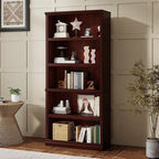 Bevfint Bookshelf, Open Storage 70 Inch Tall 5 Shelf Bookcase, Floor Standing - Image 4