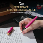 Wordsworth & Black Fountain Pen Set, Medium Nib, Includes 24 Ink Cartridges and - Image 2