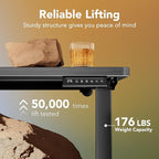 HUANUO Electric Standing Desk, 4 Memory Height Settings, Sit to Stand Up Desk - Image 5