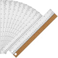 Metal Ruler with Cork Backing, 12 Inch Stainless Steel Rulers 12 Inch Metal