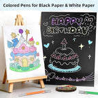 LIULIUCAI Gel Pens for Adult Coloring Book, 100 Colors Large Capacity Metallic - Image 5