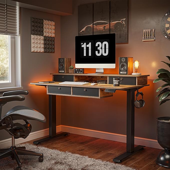 FEZIBO 55'' x 30'' Electric Standing Desk - Image 2