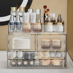 ZHIAI Stackable Storage Drawers, Acrylic Bathroom Counter Organizer Clear - Image 4