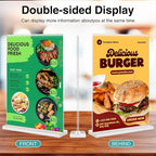 Relx 18 Pack Acrylic Sign Holder 8.5 x 11, Vertical T Shape Plastic Sign Holder - Image 5