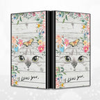 BWEGRHE Slim Credit Card Holder, Cat Flowers RFID Blocking Metal Wallet - Image 4