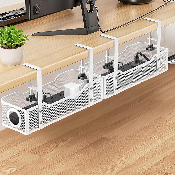 Under Desk Cable Management Tray, GZOKMOG Cord Management by GZOKMOG