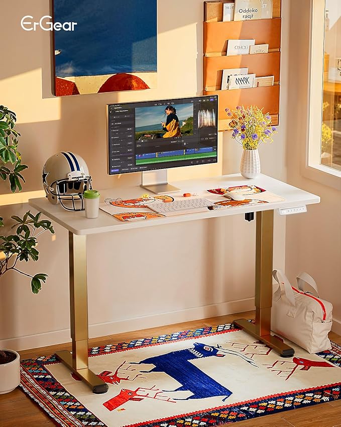ErGear Height Adjustable Electric Standing Desk, 31.5 x 18.9 Inches Sit Stand - Image 2