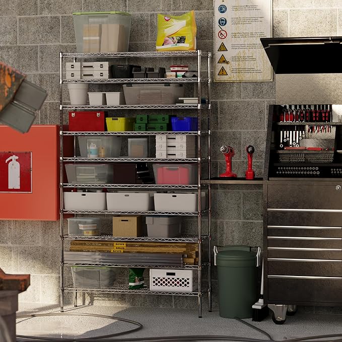 Regal Altair 14" Deep x 48" Wide x 86" Height Wire Shelving Kit | 10-Tier | NSF - Image 5