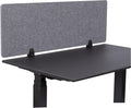 Stand Up Desk Store ReFocus Raw Clamp-On Acoustic Desk Divider Mounted Privacy by SStandUpDeskStore