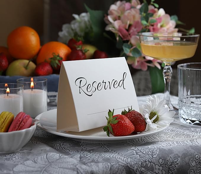 20 Pack Modern Reserved Table Sign - Image 2