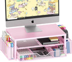 OPNICE Desk Organizers and Accessories, 2-Tier Computer Monitor Stand Riser by OPNICE