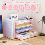 OPNICE Desk Organizer, 4-Tier Desktop File Organizer - Image 3