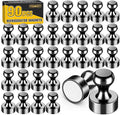 VNDUEEY 90 Pack Black Fridge Magnets, Refrigerator Magnets Strong Magnets by VNDUEEY