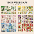 Vintage Washi Sticker Book, 300 PCS Scrapbooking and Journaling Stickers | 300 PCS Vintage Washi Paper Stickers for Journaling, Scrapbooking, Travel Albums, Planners, Junk Journals and DIY Crafts