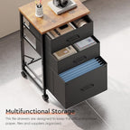Maihail 3 Drawer Mobile File Cabinet - Image 8
