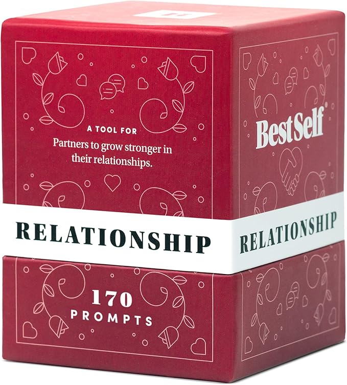 BestSelf Relationship Deck 170 Discussion Prompts Conversations Starter Couples by BestSelfCo