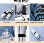 80-Pack Reusable Cable Labels & Cord Ties Kit – Write-On Wire Labels, Snap Ties - Image 6