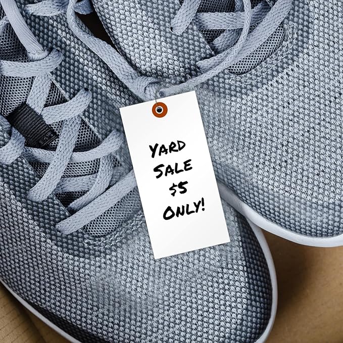SmartSign 6.25 x 3.125 inch Blank White Shipping Tags - Image 4