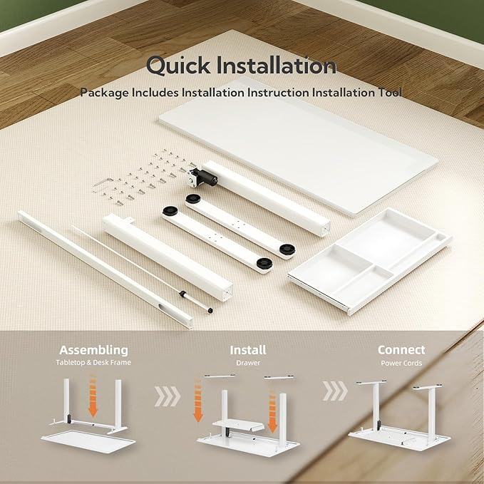 INNOVAR Glass Standing Desk - Image 9