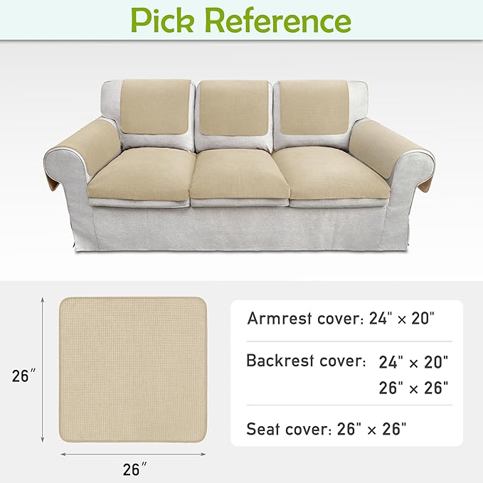 Couch Arm Covers, Waterproof Armrest Cover - Image 6