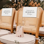ChissNook Reserved Seating Chair Signs, This Row Is Reserved Pew Cloths Seating - Image 5