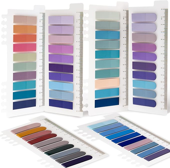 Golcellia Sticky Tabs Book Index Tabs, Page Tabs, Page Markers 1200 Pieces by Golcellia