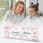 AZUFEMOS Personalized Acrylic Desk Name Plate - Image 3
