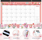 Desk Calendar 2027,18 Months Calendar from January 2027 to June 2028 | 17" x 12", Desk Calendars 2027-2028 with Large Ruled Blocks for Planning