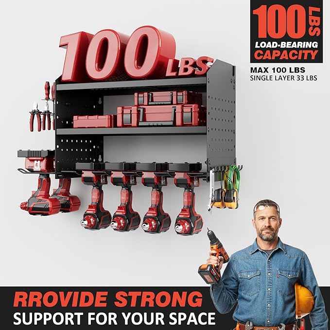 VDEVY Power Tool Organizer Wall Mount - Image 5