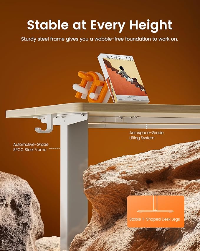 ErGear Height Adjustable Electric Standing Desk, 40 x 24 Inches Sit Stand up - Image 5