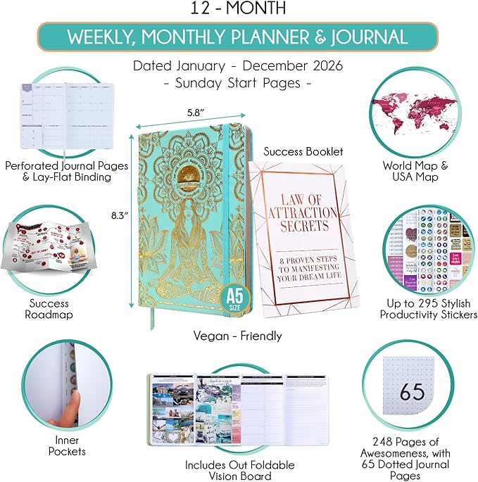 Law of Attraction Planner 2026 Deluxe - Image 2