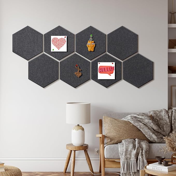 12'' Large Hexagon Cork-Bulletin Boards - Image 8