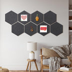 12'' Large Hexagon Cork-Bulletin Boards - Image 8
