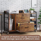 sedeta 44" file cabinet with lock, filing cabinet, front angle view