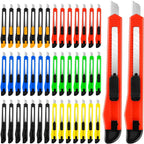 TIFICAL 42 Pack Box Cutter Retractable, 9MM Snap-Off Blade Utility Knife by TIFICAL