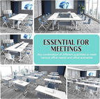 Conference Table, 55.1''Folding Conference Room Table - Image 6