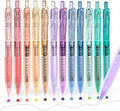Four Candies 12Pack 0.5mm Quick Dry Retractable Gel Pen Set, Cute Transparent by FourCandies
