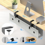 KIGJU Under Desk Cable Management Tray, 30-inch No-Drill Cord Organizer - Image 7