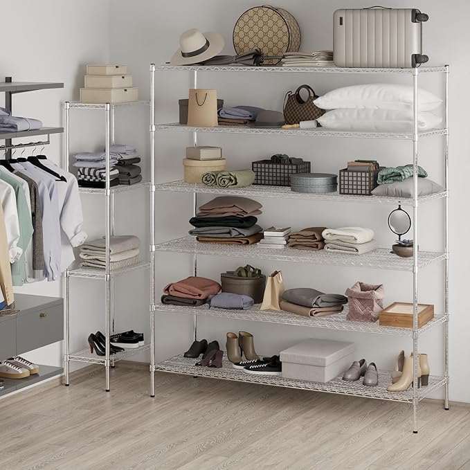 Regal Altair 24" Deep x 72" Wide x 86" Height Wire Shelving Kit | 6-Tier | NSF - Image 2