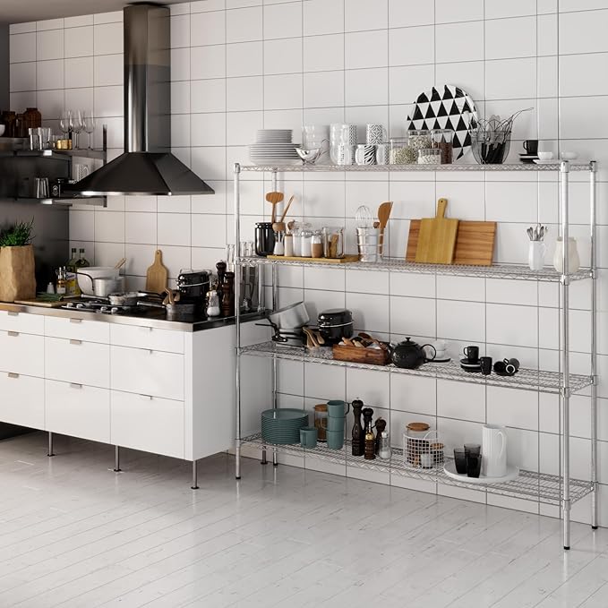 Regal Altair 14" Deep x 72" Wide x 64" Height Wire Shelving Kit | 4-Tier | NSF - Image 6