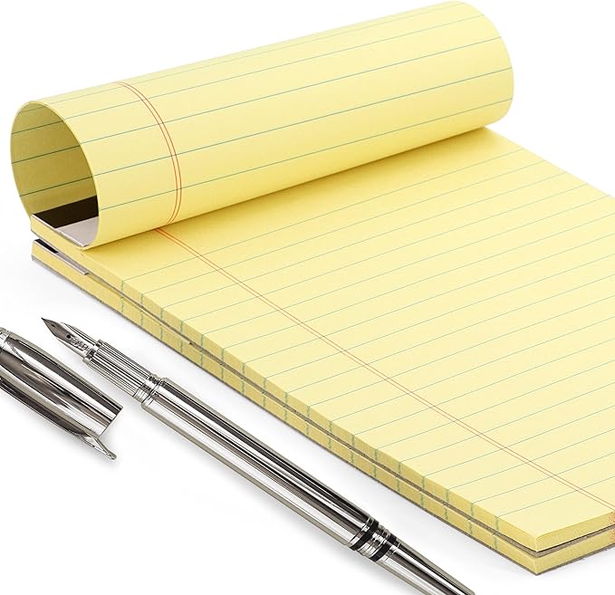 Emraw Jr. Legal pad, Small Note Pads Legal Ruled Writing Pad. Perforated Edge. - Image 2