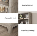 IDEALHOUSE 71" Farmhouse Bookshelf w/Adjustable Shelves & 31.5 in Whidth - Image 4