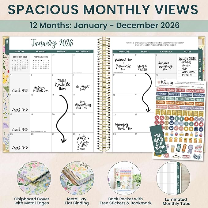 bloom daily planners 2026 Hardcover Calendar Year Goal & Vision Planner - Image 2