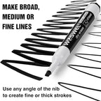 WOSWEL Dry Erase Markers Bulk, Chisel Tip Whiteboard Markers, Low Odor Thick - Image 6